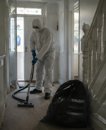 Cleaner working in a London home